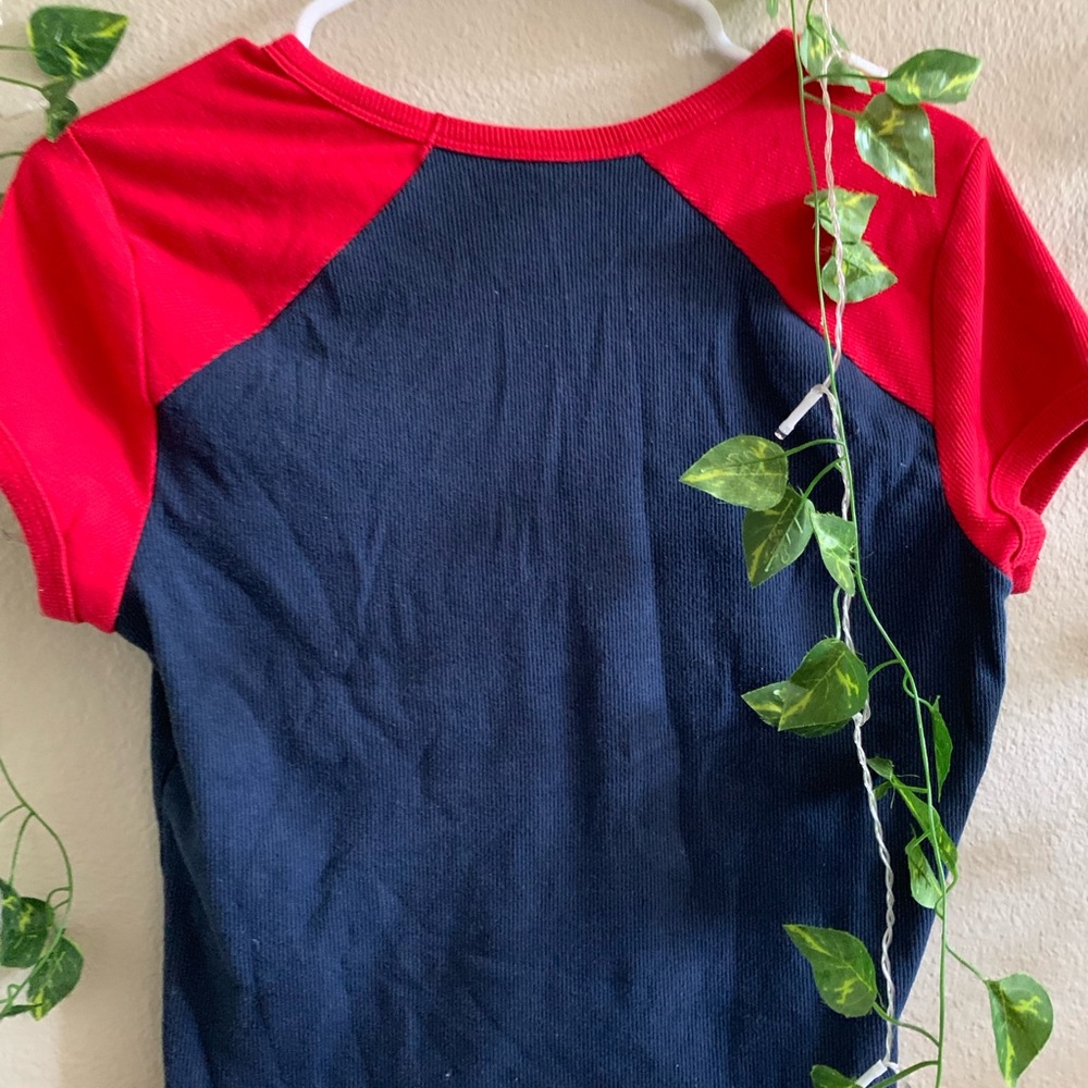 No Boundaries Red and Navy Kids Tee